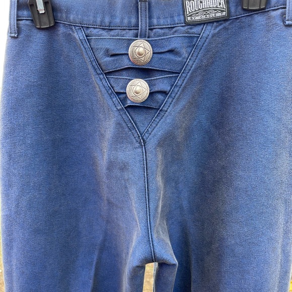 Metallic Blue Rough Rider Jeans - Picture 5 of 6